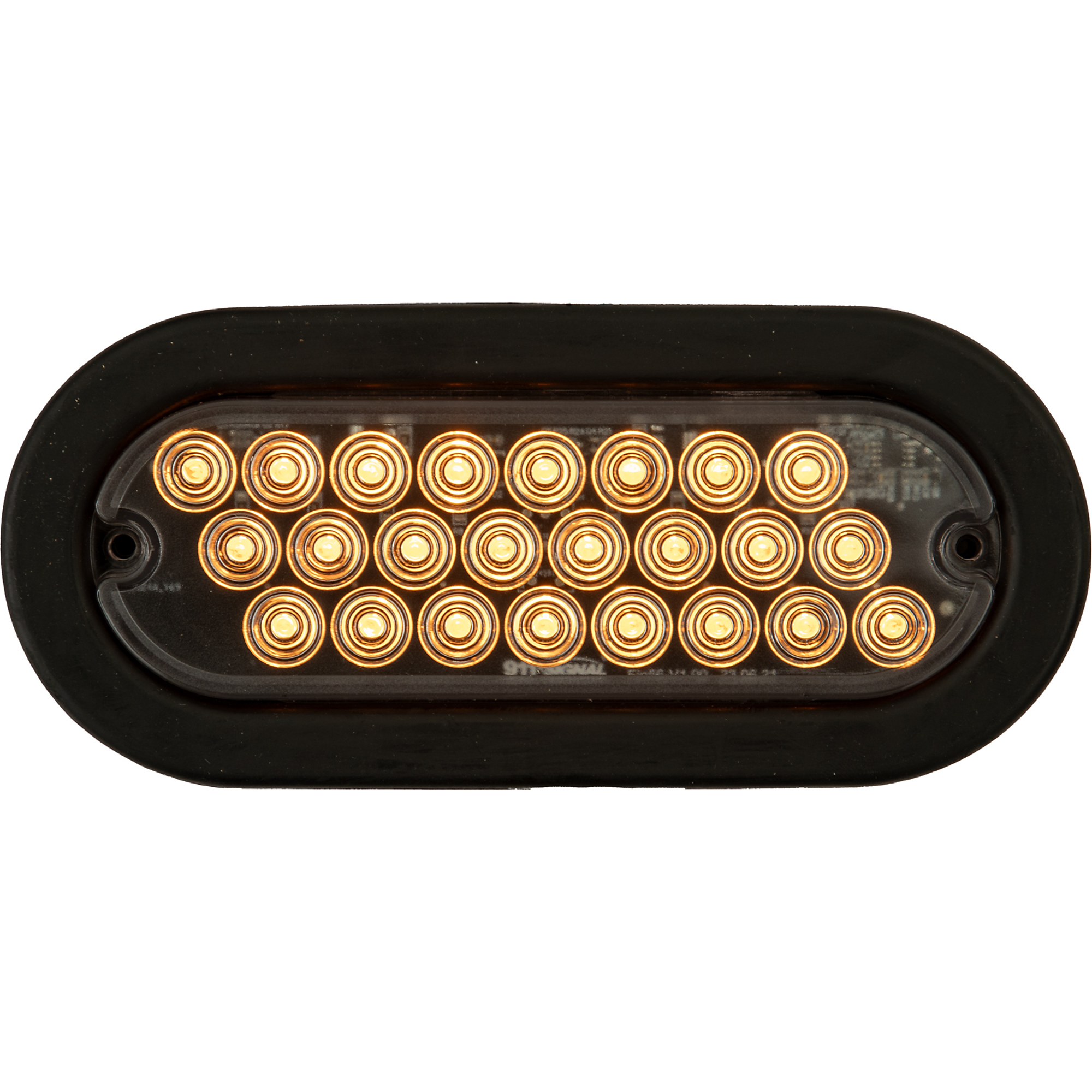 Buyers Products, 6in. Quad Flash Oval Recessed Strobe Light - Amber, Light Type LED, Lens Color Amber, Included (qty.) 1 Model# SL70AO